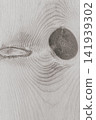 Light pine wood grain texture background with prominent round knot close up detailed natural timber surface full frame background for design stock photo 141939302