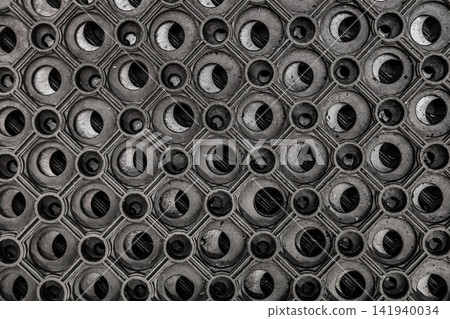 Dark black round rubber pattern cover floor rug structure backdrop circle mat rough material Dark black round rubber pattern cover floor rug structure backdrop circle mat rough material 141940034