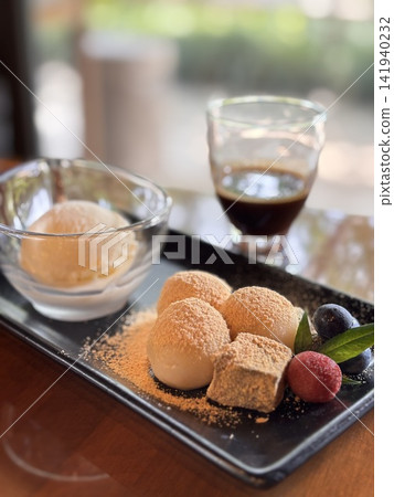 A combination of ice cream and mochi A combination of ice cream and mochi 141940232