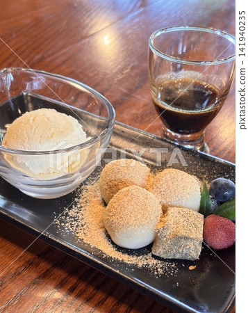 A combination of ice cream and mochi A combination of ice cream and mochi 141940235