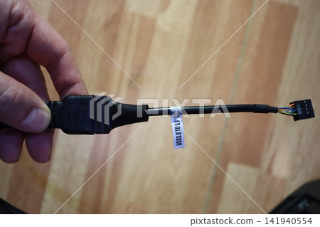 USB Cable Adapter Close-up USB Cable Adapter Close-up 141940554