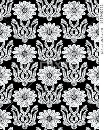 seamless pattern with decorative elements seamless pattern with decorative elements 141940931