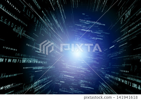 A digital space where countless characters flow. A digital space where countless characters flow. 141941618