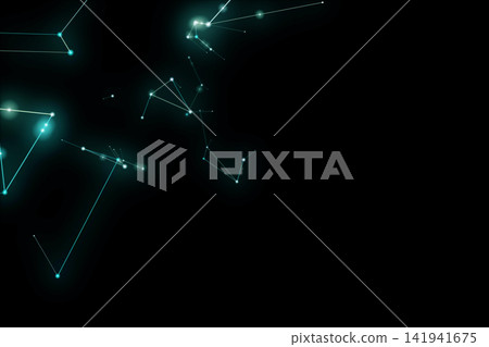Network structure of glowing points Network structure of glowing points 141941675