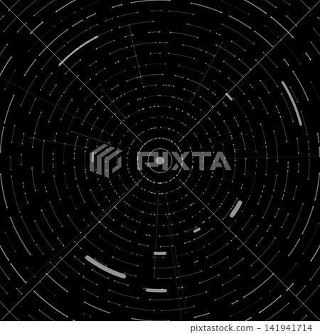 Circular patterns and lines of glowing dots Circular patterns and lines of glowing dots 141941714