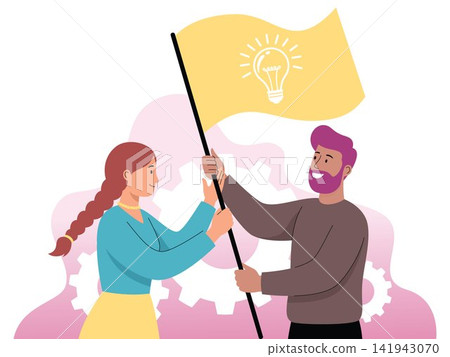 Innovation Idea Collaboration Creative Business Concept Illustration Innovation Idea Collaboration Creative Business Concept Illustration 141943070
