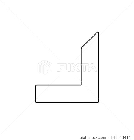 carpenter square outline icon measuring tool illustration carpenter square outline icon measuring tool illustration 141943415