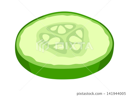 Cut of green cucumber. Fresh vegetables for salad. Cut of green cucumber. Fresh vegetables for salad. 141944005