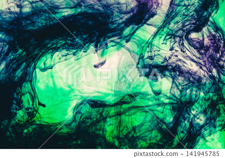Acrylic colors and ink in water 141945785