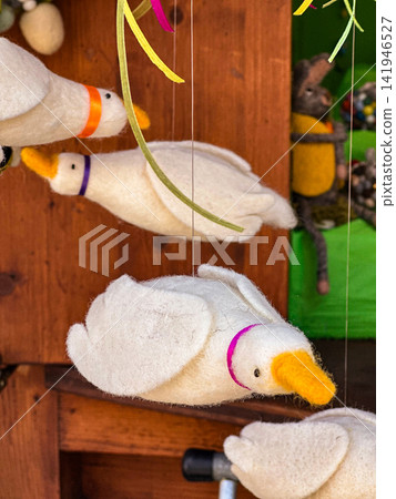 Handmade Felt Goose Hanging Ornament for Easter Decoration Handmade Felt Goose Hanging Ornament for Easter Decoration 141946527