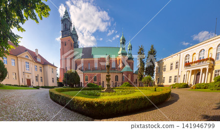 Cathedral on Ostrow Tumski in Poznan, Poland on a Sunny Day Cathedral on Ostrow Tumski in Poznan, Poland on a Sunny Day 141946799