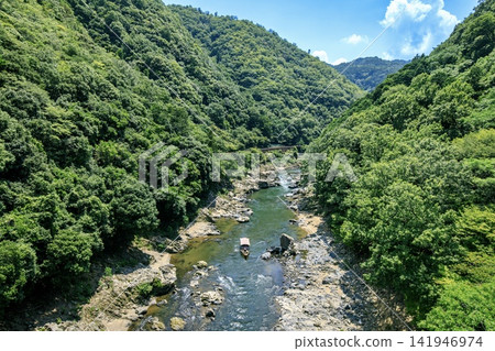 京都府:夏季保津峽和保津川遊船之旅 京都府:夏季保津峽和保津川遊船之旅 141946974