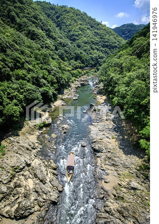 京都府：夏季保津峽和保津川遊船之旅 141946976