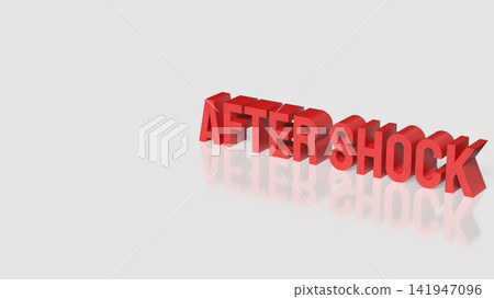 After Shock Warning Concept with Bold Red 3D Typography After Shock Warning Concept with Bold Red 3D Typography 141947096