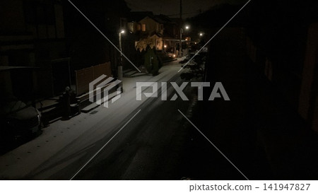 雪夜城市景觀 雪夜城市景觀 141947827