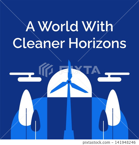 Flat Cartoon Illustration Social Media Background for World Clean Air Day Flat Cartoon Illustration Social Media Background for World Clean Air Day 141948246