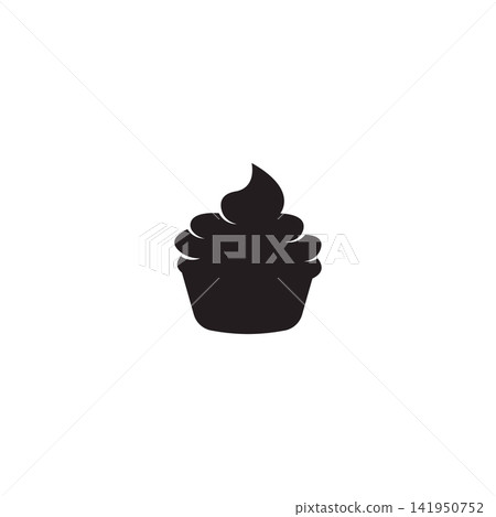 Cake sign icon vector illustration design template 141950752