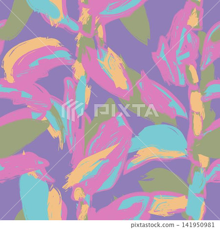 Colourful Abstract Floral Seamless Pattern Design Colourful Abstract Floral Seamless Pattern Design 141950981