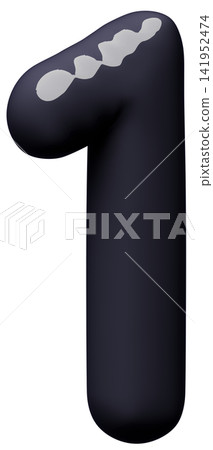 3D image_balloon_1_black 3D image_balloon_1_black 141952474