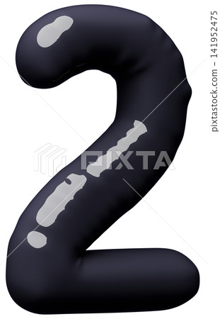 3D image_balloon_2_black 3D image_balloon_2_black 141952475