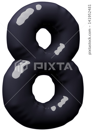 3D image_balloon_8_black 141952481