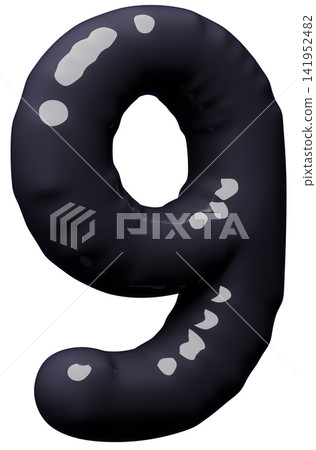 3D image_balloon_9_black 3D image_balloon_9_black 141952482