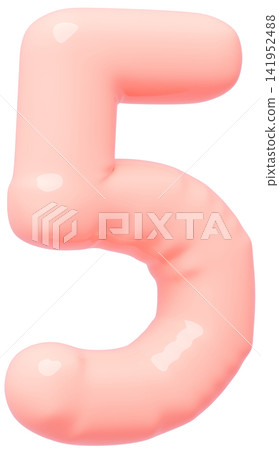 3D image_balloon_5_pink 3D image_balloon_5_pink 141952488