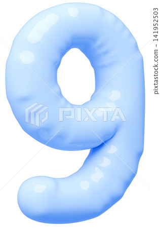 3D image_balloon_9_light blue 3D image_balloon_9_light blue 141952503