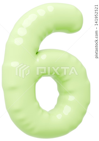 3D image_balloon_6_yellow-green 141952521