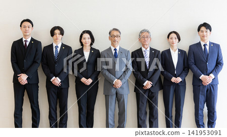 A group portrait of seven Japanese lawyers A group portrait of seven Japanese lawyers 141953091