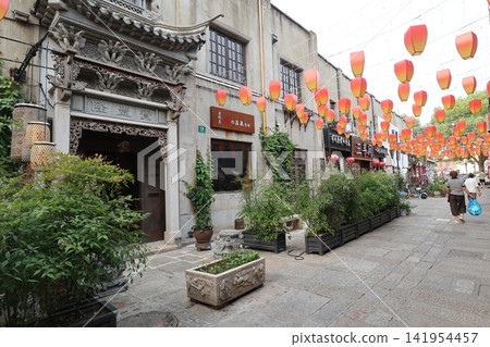 Streetscape of Chuansha Ancient Town, Shanghai Streetscape of Chuansha Ancient Town, Shanghai 141954457