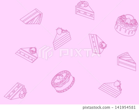 Seamless cake pattern D-2 Seamless cake pattern D-2 141954581
