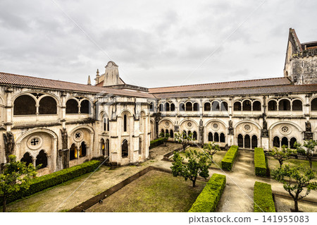Alcobaca, Portugal - Mar 08, 2026: Cloister of Silence at Alcobaca monastery in Alcobaca, Portugal Alcobaca, Portugal - Mar 08, 2026: Cloister of Silence at Alcobaca monastery in Alcobaca, Portugal 141955083