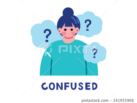 Illustrations for English words related to negative emotions Illustrations for English words related to negative emotions 141955908