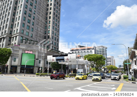 新加坡武吉士地鐵站前的街景 141956024