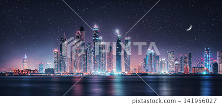 Dubai City by night Dubai City by night 141956027