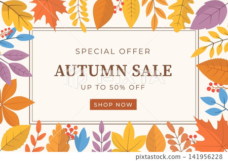Autumn Sale Banner Template Autumn Sale Banner Template 141956228