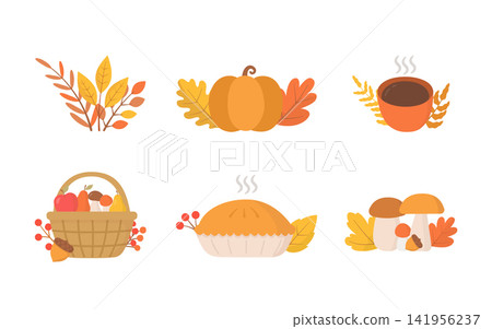 Autumn Illustrations Set Autumn Illustrations Set 141956237