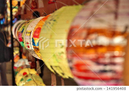 Scenes from the Lantern Festival at Tainan Sidian Wumiao Temple Scenes from the Lantern Festival at Tainan Sidian Wumiao Temple 141956408
