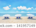 White sand beach on Bali Island 141957149