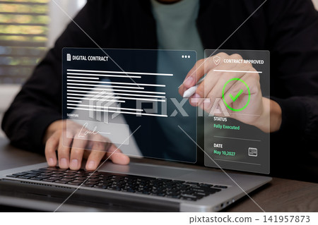 Digital Contract Signing and Electronic Approval Workflow Digital Contract Signing and Electronic Approval Workflow 141957873