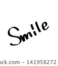 Smile | Handwritten illustration (English, smile, smiling face) 141958272