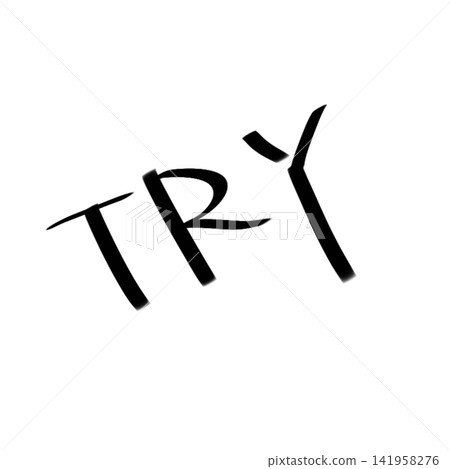 Try | Handwritten Illustrations (English, Trial, Challenge) Try | Handwritten Illustrations (English, Trial, Challenge) 141958276