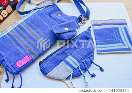 Handmade fabric accessory set Handmade fabric accessory set 141958354
