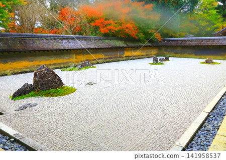 Ryoanji Rock Garden in Autumn (Kyoto City) Ryoanji Rock Garden in Autumn (Kyoto City) 141958537