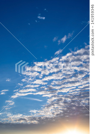 Morning sky and cumulus clouds Morning sky and cumulus clouds 141959346