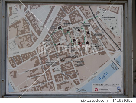 Tourist map of Gazimierz district Tourist map of Gazimierz district 141959393