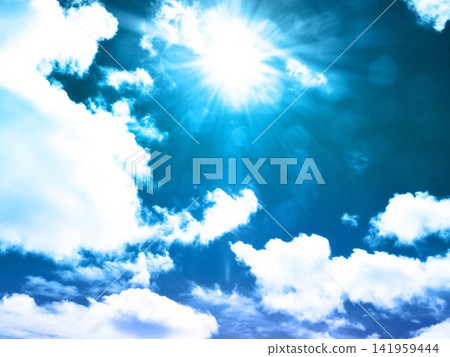 天空、雲朵、風景、藍天、大自然、晴朗、太陽、藍色、光線、背景、晴朗天氣、夏季、背景、藍色、景色 天空、雲朵、風景、藍天、大自然、晴朗、太陽、藍色、光線、背景、晴朗天氣、夏季、背景、藍色、景色 141959444