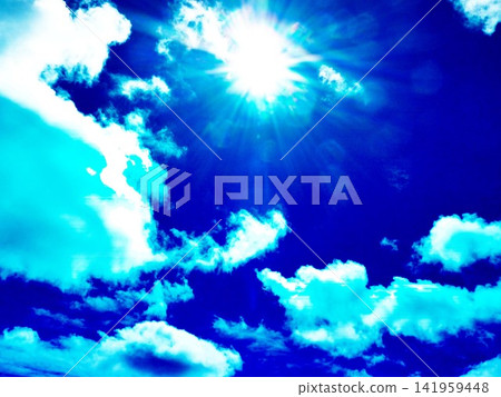 天空、雲朵、風景、藍天、大自然、晴朗、太陽、藍色、光線、背景、晴朗天氣、夏季、背景、藍色、景色 天空、雲朵、風景、藍天、大自然、晴朗、太陽、藍色、光線、背景、晴朗天氣、夏季、背景、藍色、景色 141959448