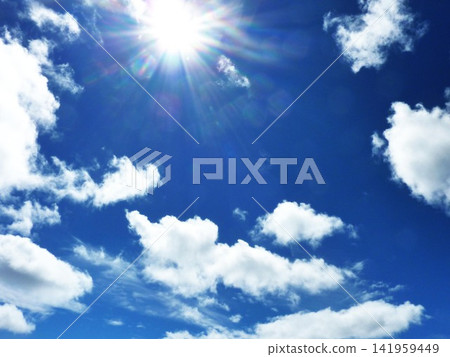 天空、雲朵、風景、藍天、大自然、晴朗、太陽、藍色、光線、背景、晴朗天氣、夏季、背景、藍色、景色 天空、雲朵、風景、藍天、大自然、晴朗、太陽、藍色、光線、背景、晴朗天氣、夏季、背景、藍色、景色 141959449